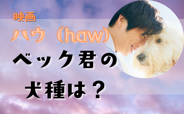 映画ハウhaw俳優犬 ベック の犬種は 22年犬映画ヒット作となるか Hakuba